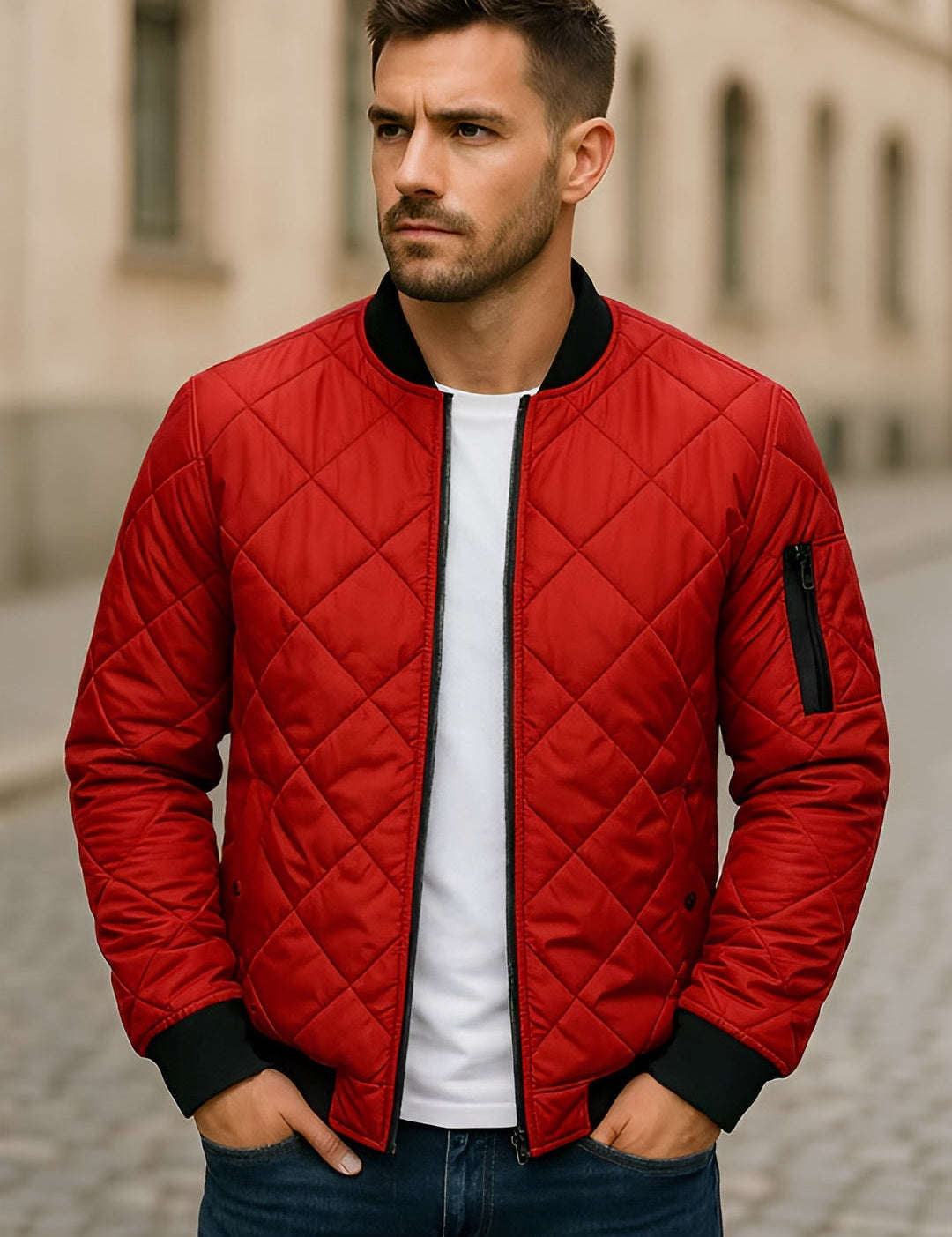 Han vatteret forårsjakke | Let og stilfuld