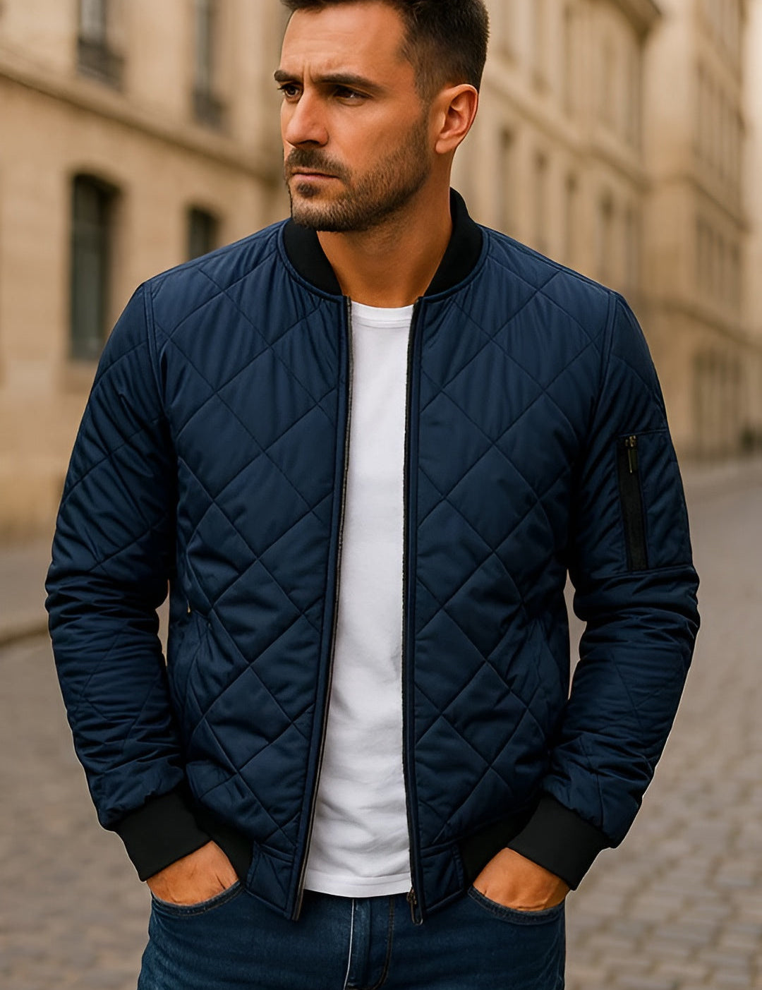 Han vatteret forårsjakke | Let og stilfuld