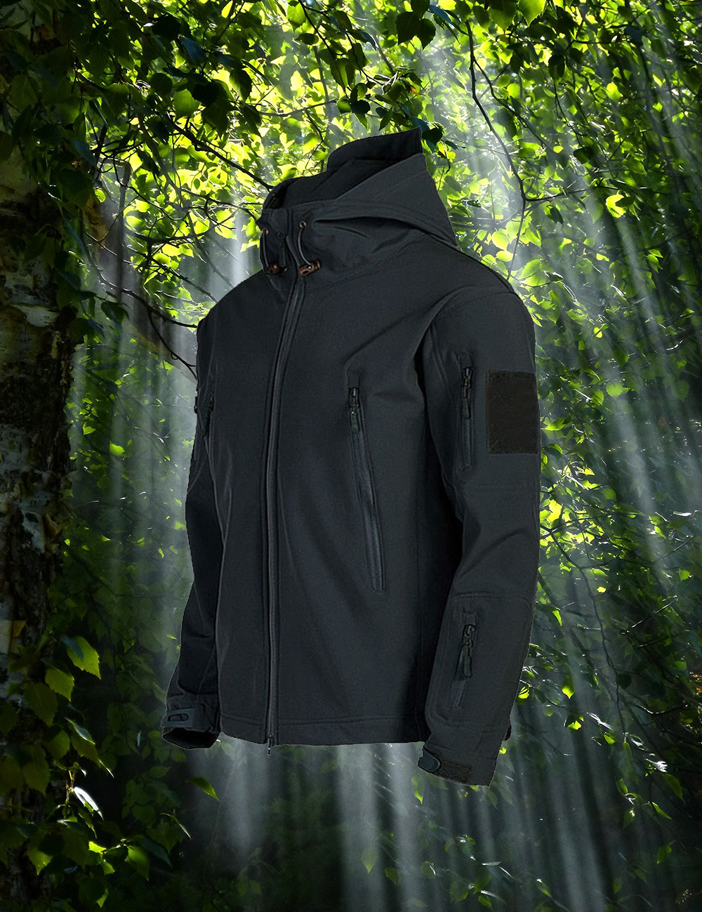 Peder | Herre Taktisk Softshelljakke Med Flere Lommer