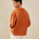 100% Linned Draperet Hals Top HOLLIS