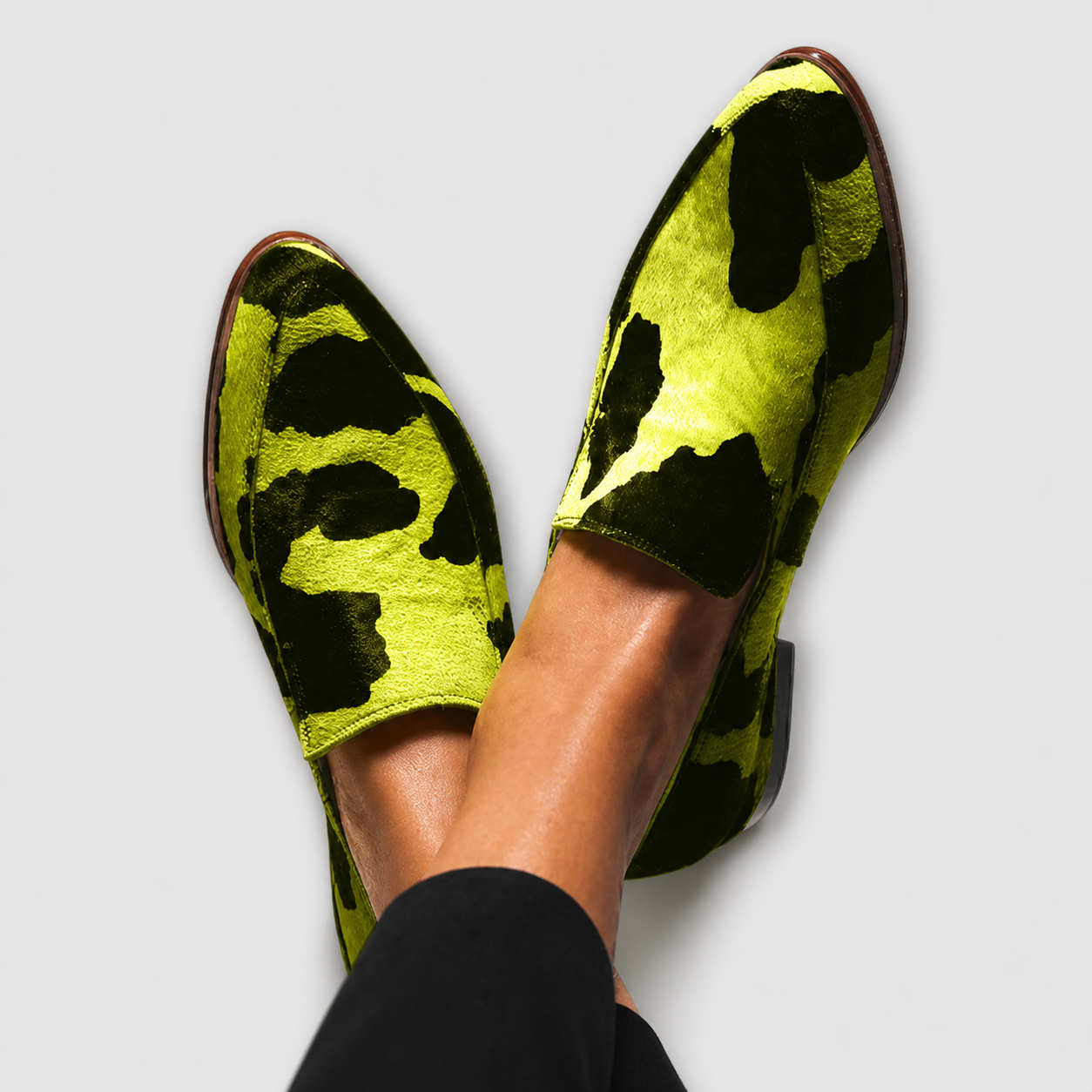 Paloma | Loafers med ko-print