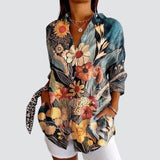 Astrid™ | Bluse med farverigt design