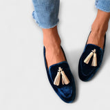 Quinnlyn | Vintage loafers med frynser