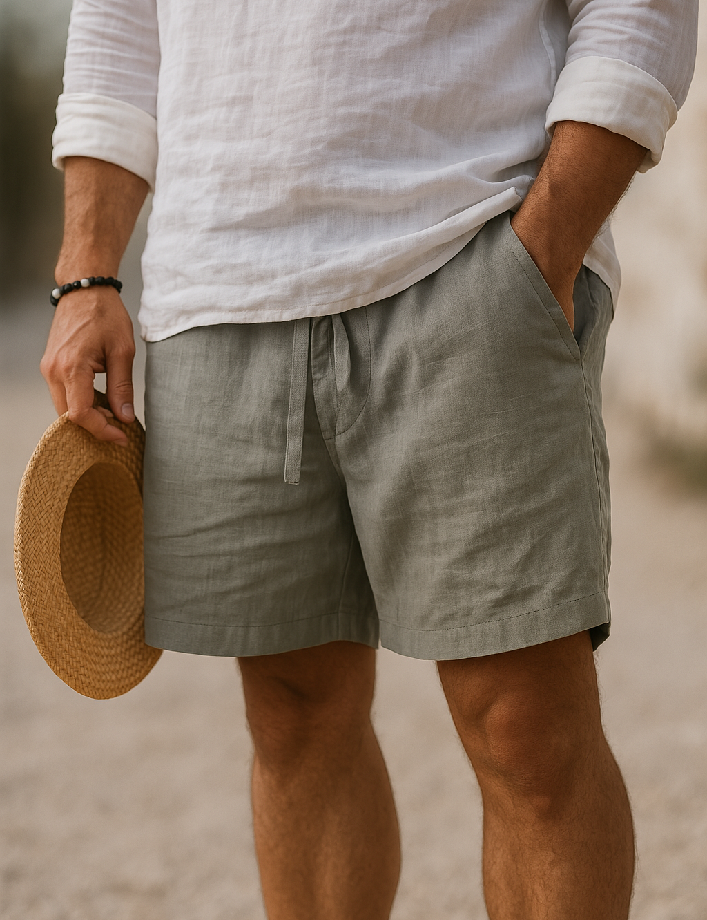 Anker | Herre Drawstring Shorts Over Knæet