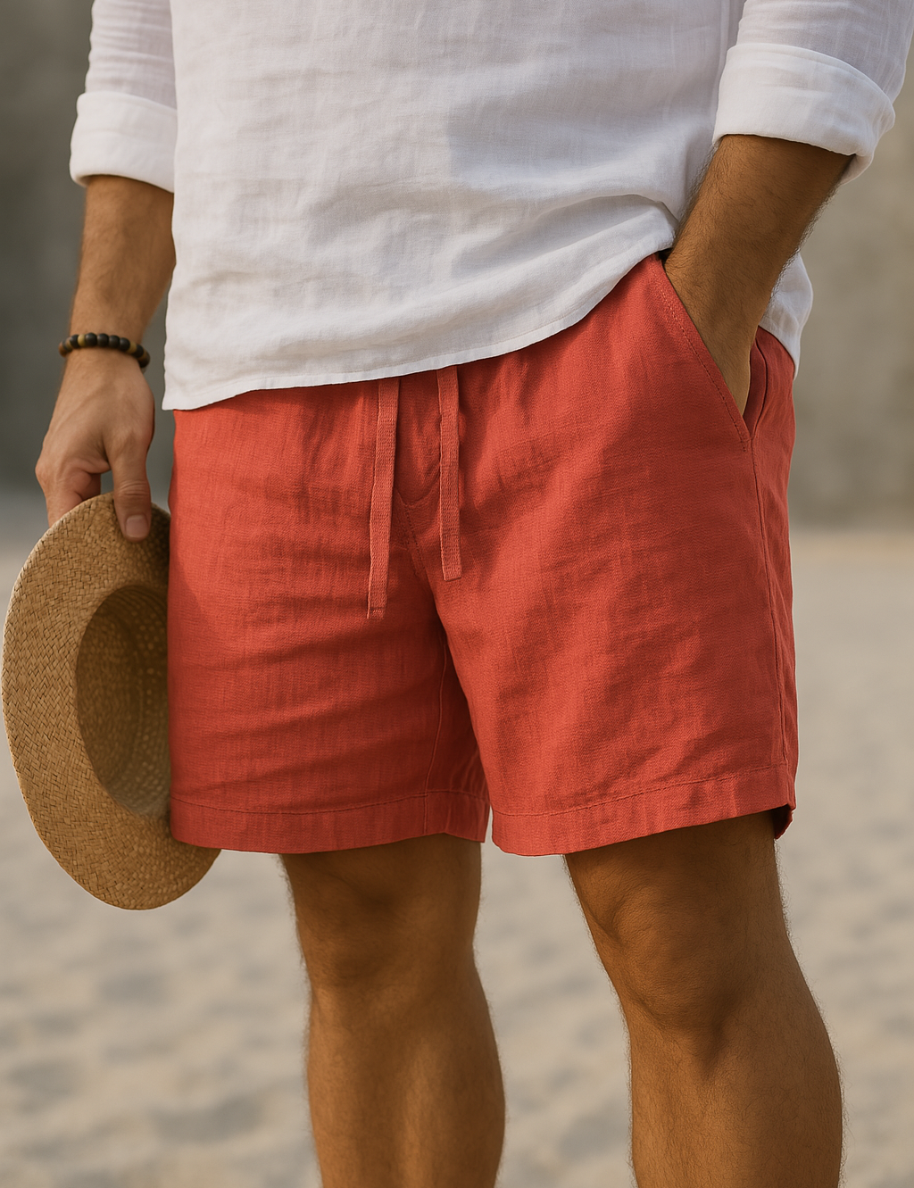 Anker | Herre Drawstring Shorts Over Knæet