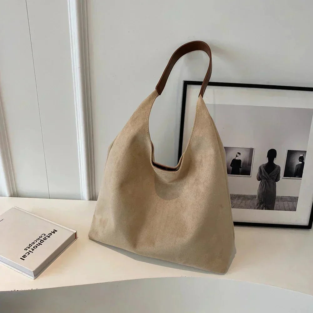 Alette | Stilfuld Ruskind Tote Taske