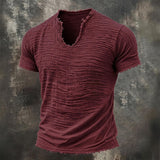 Vintage V-Hals T-Shirt | 100% Bomuld