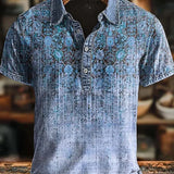 Van Rijn Fashion® | Retro polo med farveforløb