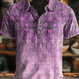 Van Rijn Fashion® | Retro polo med farveforløb