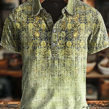 Van Rijn Fashion® | Retro polo med farveforløb