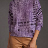 Ysolde™ | Lavendel Lattice Turtleneck
